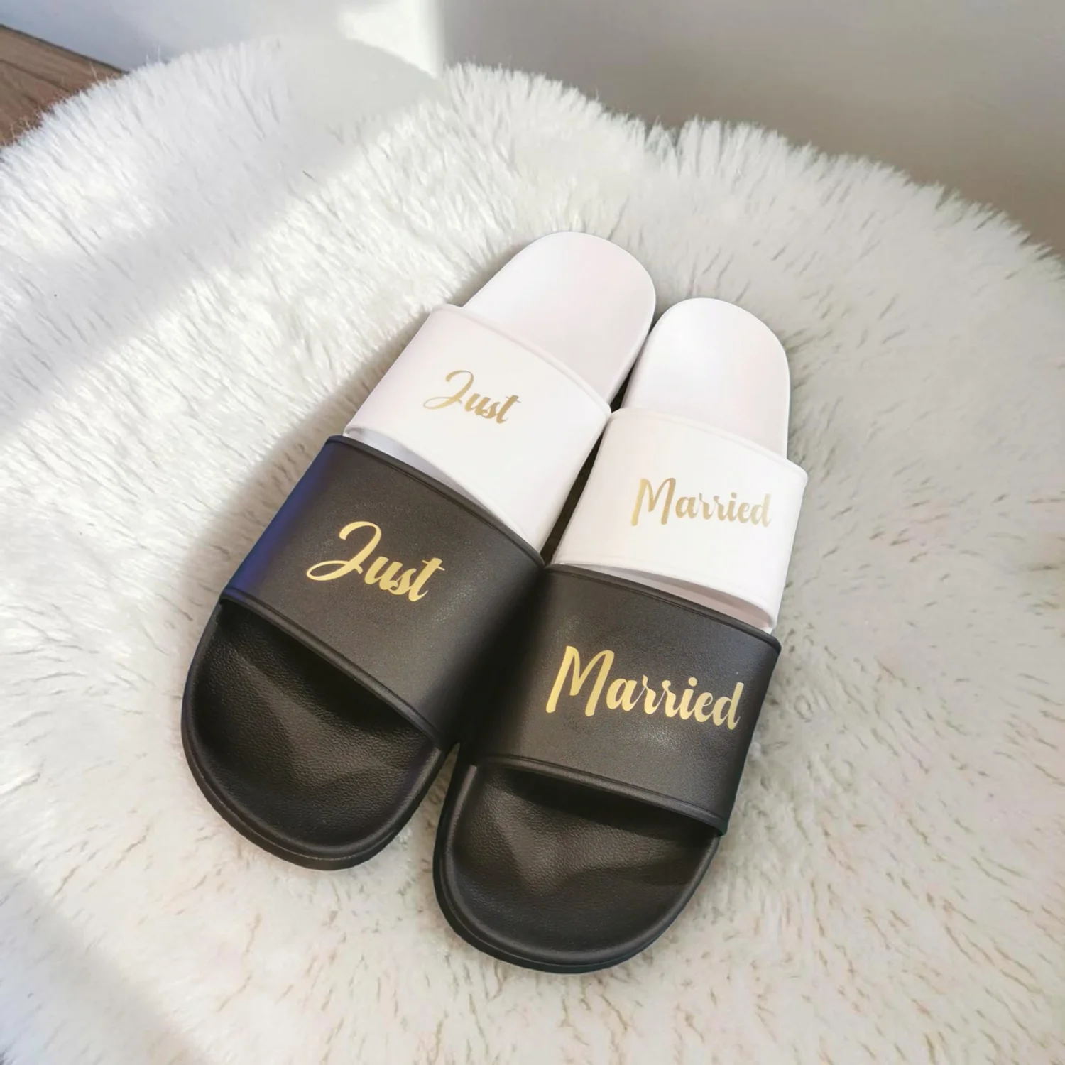 Hasirees Kreativstudio, Badelatschen Just Married