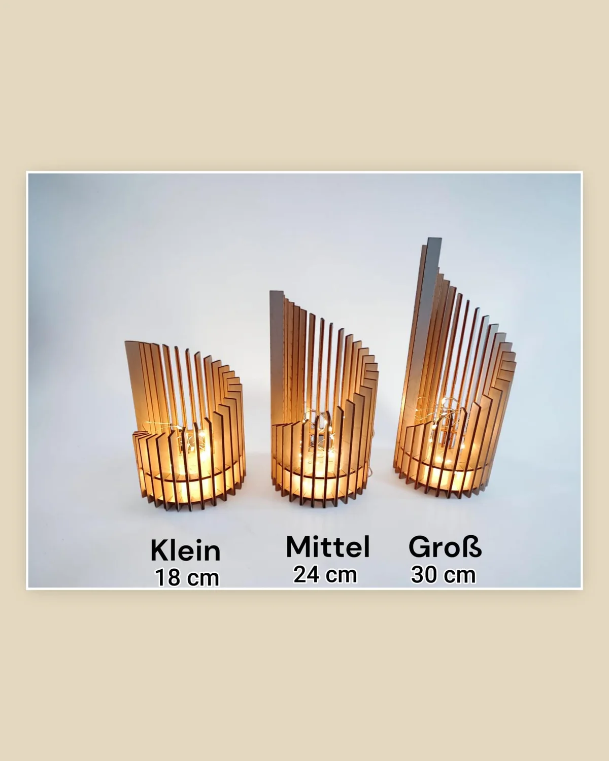 Hasirees Kreativstudio, Windlichter Klein Mittel Groß